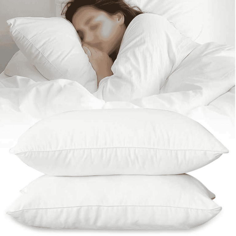 Micro Fibre Pillow Pair with all cotton quilted cover