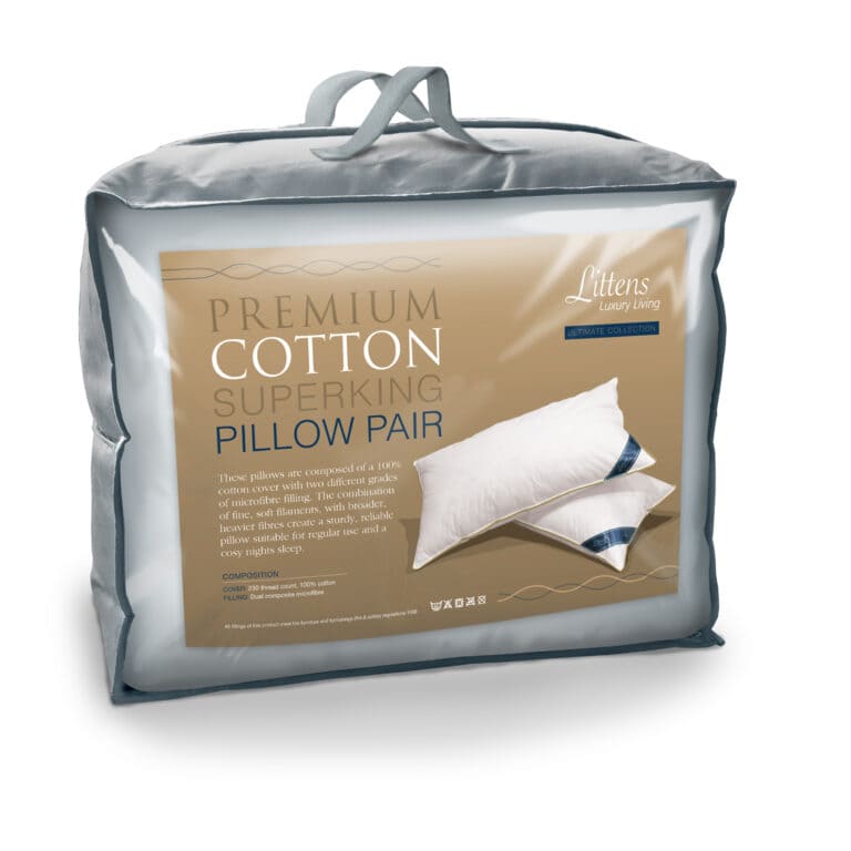 'King' Premium Cotton Pillow Pair
